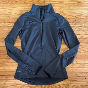 Nike Gray Dri-FIT Quarter-Zip Top